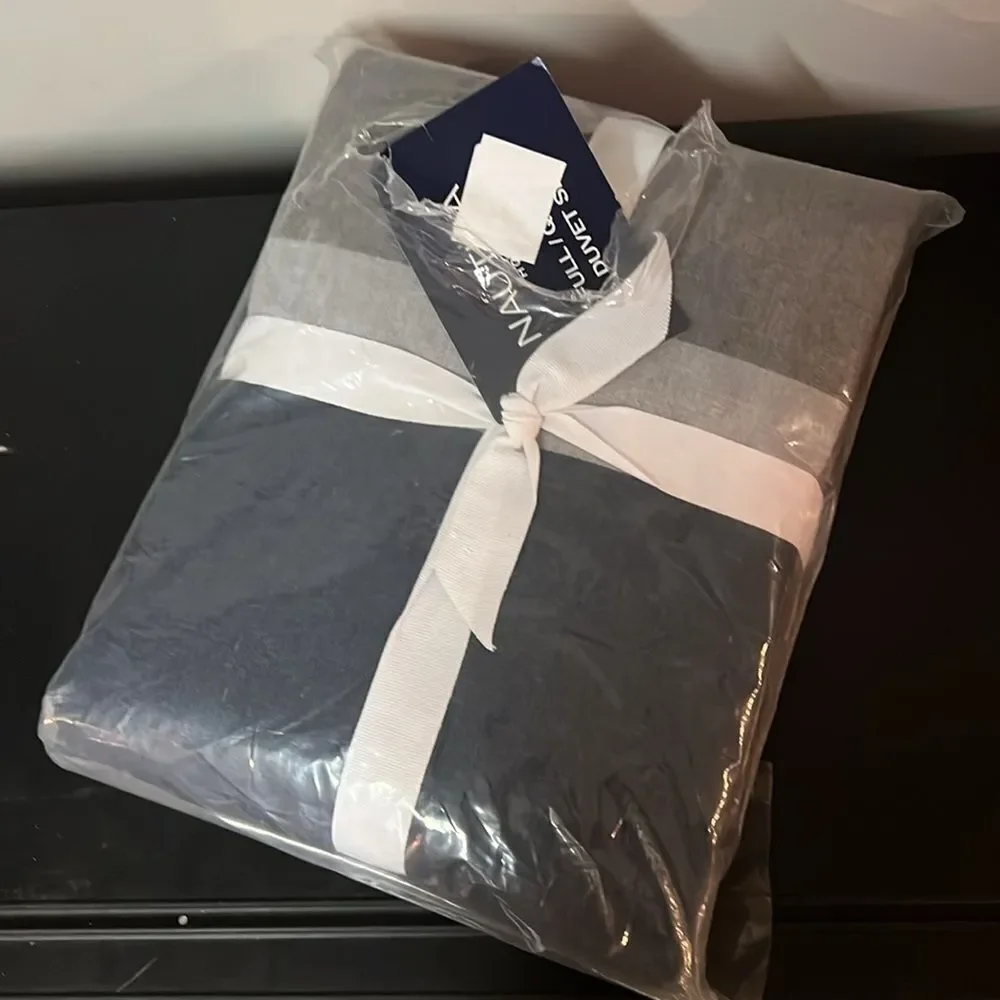 Nautica RENDON‎ CHARCOAL Queen/Full DUVET SET